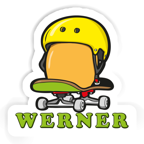Sticker Werner Skateboard Egg Notebook Image