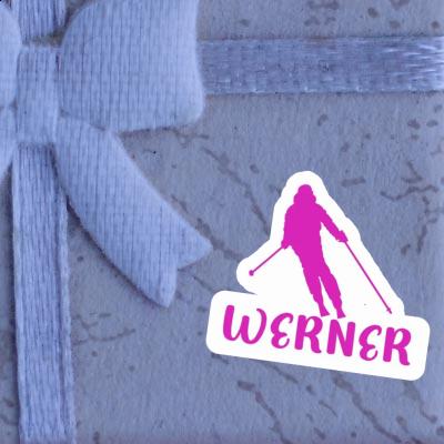 Werner Sticker Skier Image