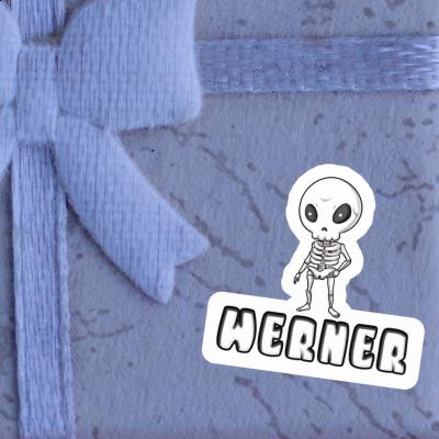 Werner Sticker Alien Notebook Image