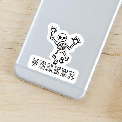 Sticker Werner Skeleton Gift package Image