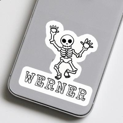 Sticker Werner Skeleton Gift package Image