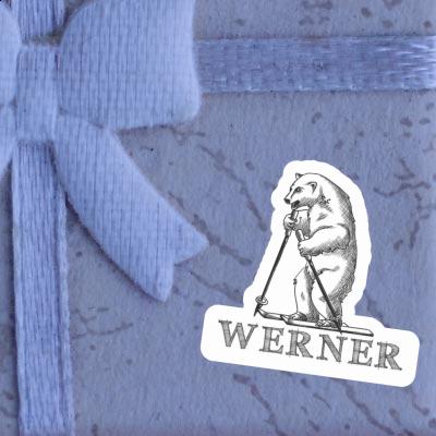 Sticker Werner Skier Gift package Image