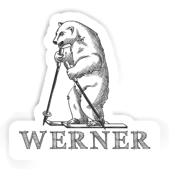 Sticker Werner Skier Notebook Image