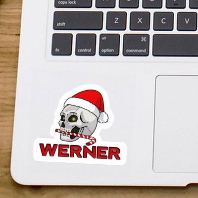 Christmas Skull Sticker Werner Gift package Image
