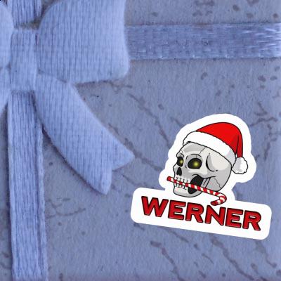 Crâne de Noël Autocollant Werner Gift package Image