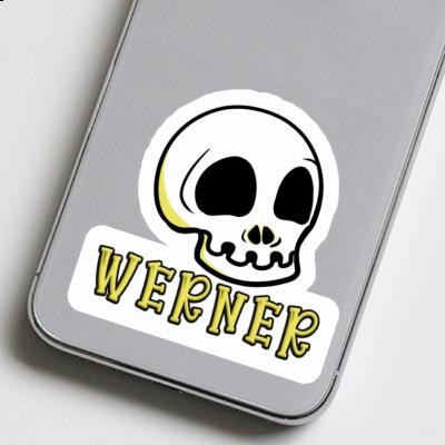 Werner Sticker Skull Image
