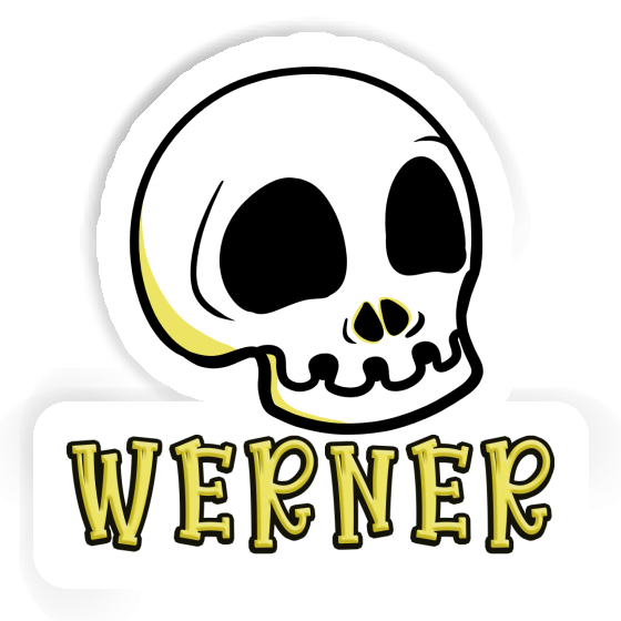Werner Sticker Skull Laptop Image