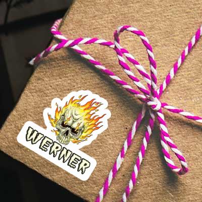 Aufkleber Totenkopf Werner Gift package Image