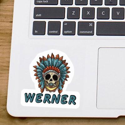 Sticker Werner Baby Totenkopf Laptop Image