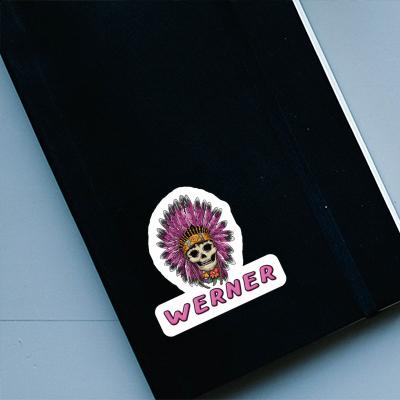 Werner Sticker Ladys Skull Laptop Image