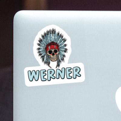 Skull Sticker Werner Laptop Image