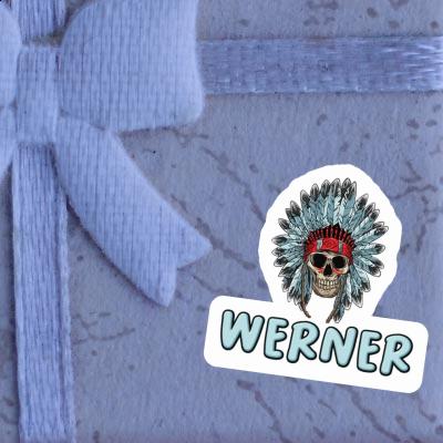 Autocollant Tête de mort Werner Gift package Image