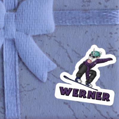 Autocollant Snowboardeuse Werner Notebook Image