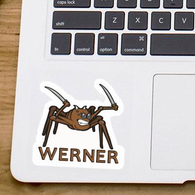 Sticker Spider Werner Laptop Image
