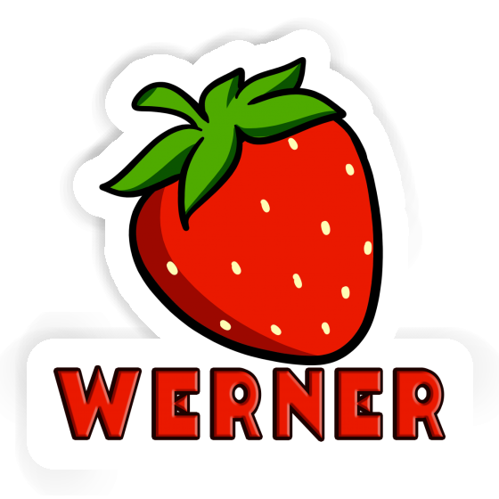 Sticker Werner Erdbeere Notebook Image