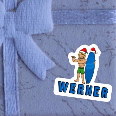 Autocollant Werner Surfeur de Noël Gift package Image