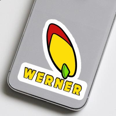 Werner Sticker Surfboard Notebook Image