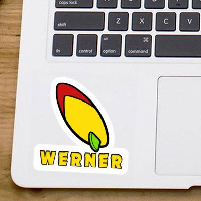 Planche de surf Autocollant Werner Laptop Image