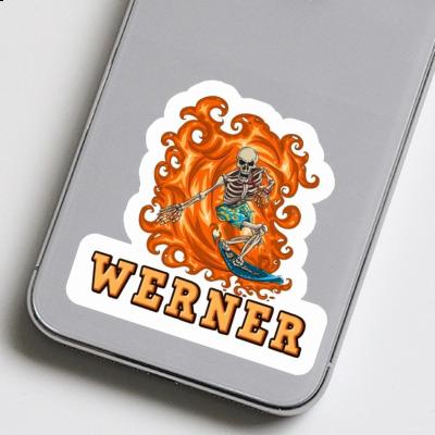 Werner Sticker Surfer Notebook Image