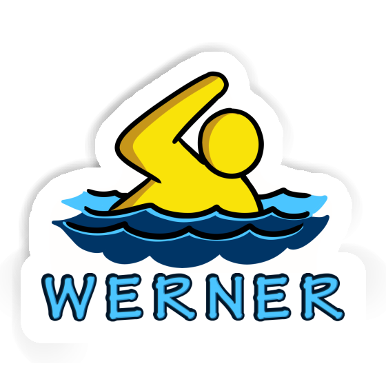 Sticker Swimmer Werner Gift package Image