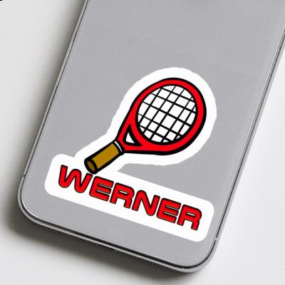 Tennisschläger Aufkleber Werner Notebook Image