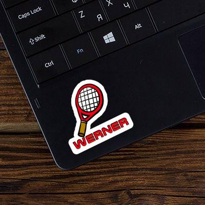 Sticker Racket Werner Notebook Image