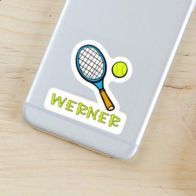Werner Sticker Tennis Racket Laptop Image