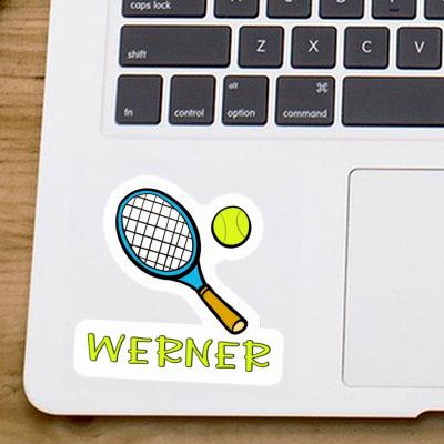 Werner Sticker Tennis Racket Notebook Image
