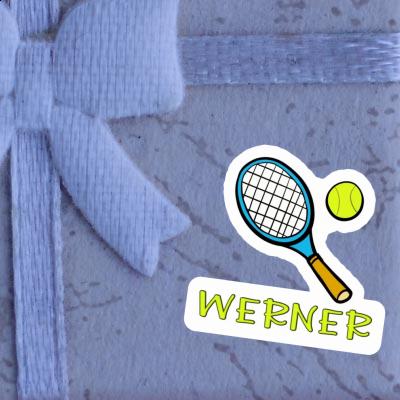 Sticker Tennis Racket Werner Laptop Image