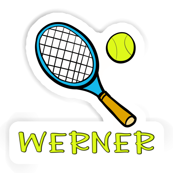 Werner Sticker Tennis Racket Image