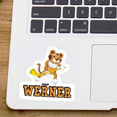 Autocollant Tigre Werner Laptop Image