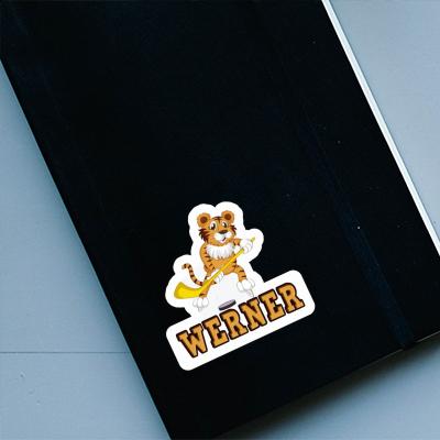 Werner Aufkleber Tiger Notebook Image