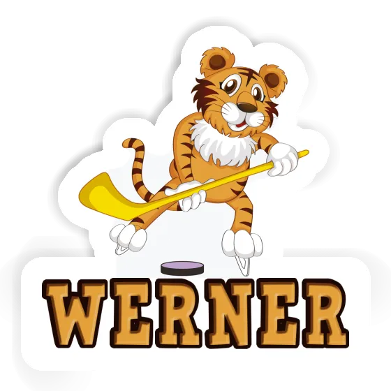 Werner Aufkleber Tiger Laptop Image