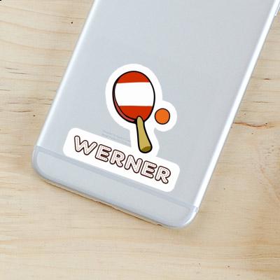 Tischtennisschläger Sticker Werner Image
