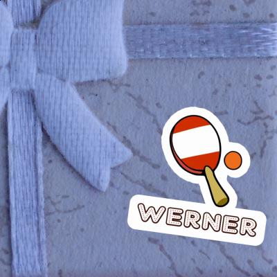 Tischtennisschläger Sticker Werner Laptop Image