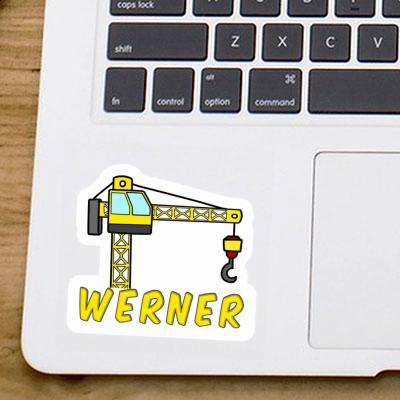 Werner Sticker Tower Crane Laptop Image