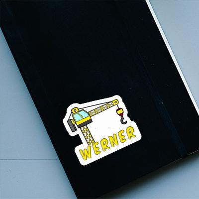 Werner Sticker Tower Crane Notebook Image