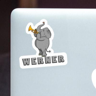 Trumpet Elephant Sticker Werner Gift package Image