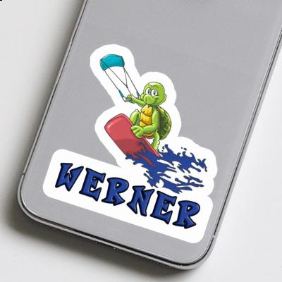 Sticker Kitesurfer Werner Laptop Image