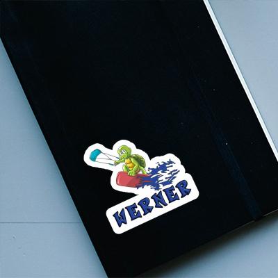 Werner Sticker Kitesurfer Laptop Image