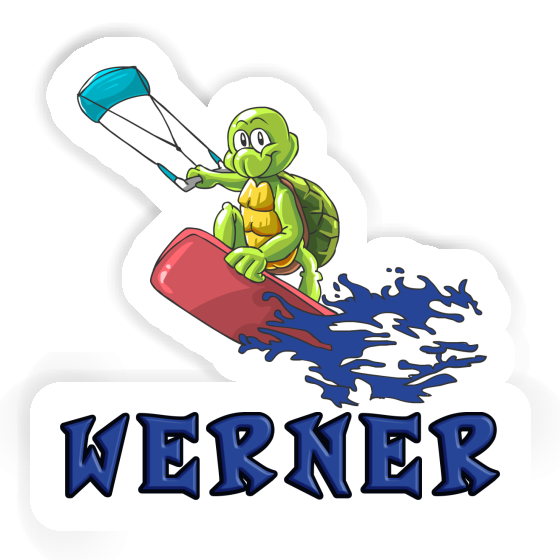 Werner Sticker Kitesurfer Notebook Image