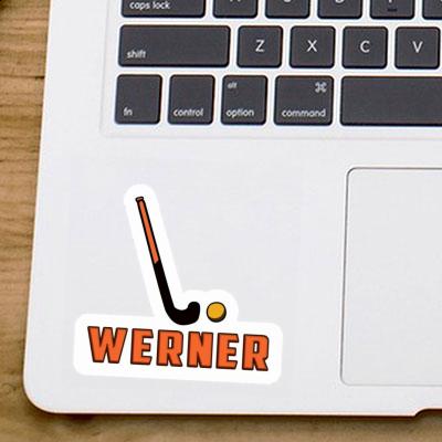 Unihockeyschläger Sticker Werner Laptop Image