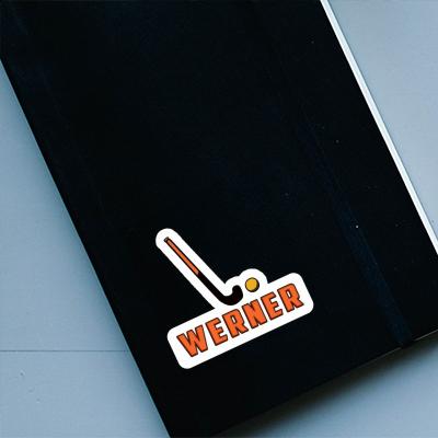 Sticker Werner Floorball Stick Image