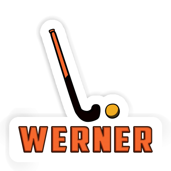 Unihockeyschläger Sticker Werner Notebook Image