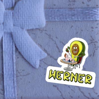 Werner Sticker Avocado Notebook Image