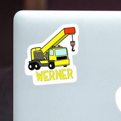 Sticker Vehicle Crane Werner Laptop Image