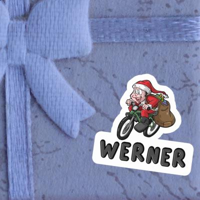 Werner Sticker Bicycle Rider Image
