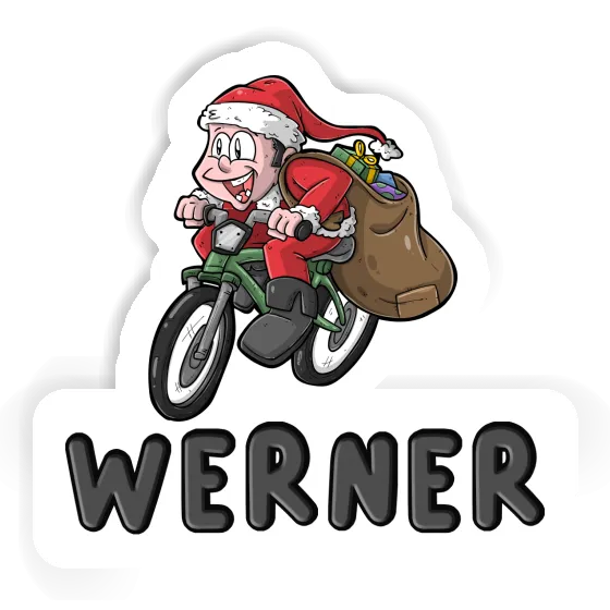 Werner Sticker Bicycle Rider Laptop Image
