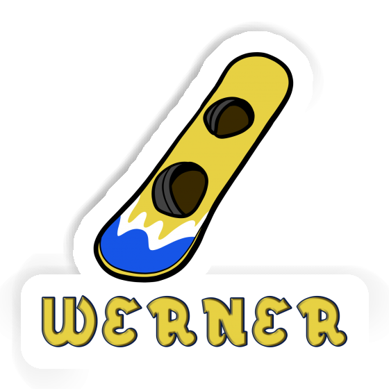 Sticker Werner Wakeboard Notebook Image