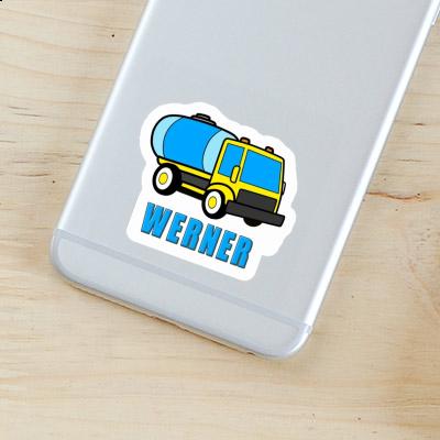 Water Truck Sticker Werner Laptop Image